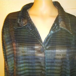 resource 18/20 polyester long sleeve button up nig